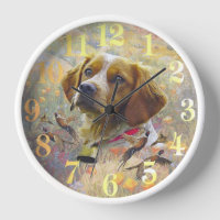 Brittany Spaniel Art, Chasse de faisan