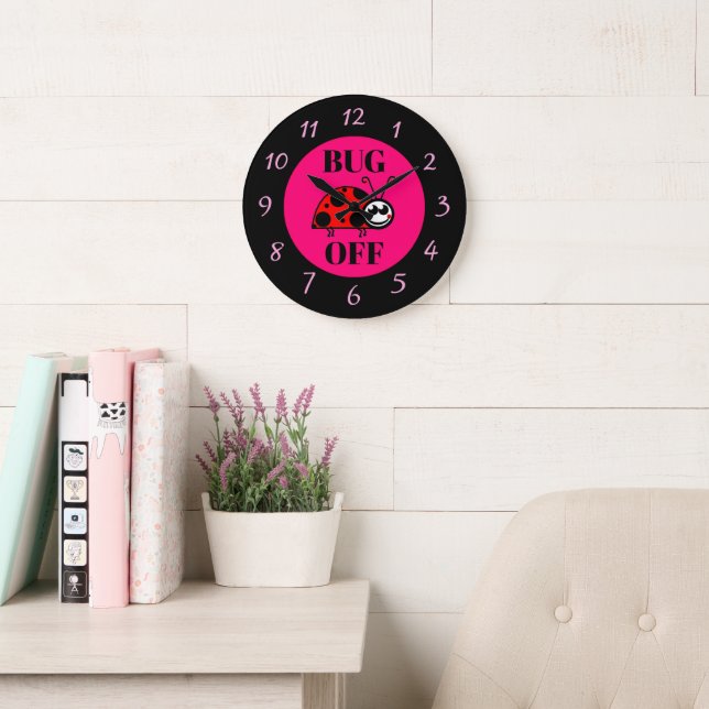 Horloge Bug Off (Salle de lecture)