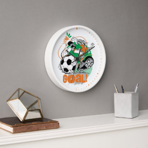 Horloge BUGS BUNNY™ Soccer objectif