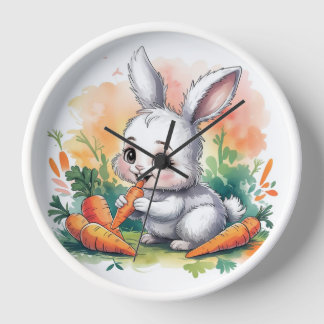 Horloge Bunny Bliss, Carrot Cutie