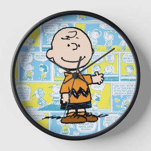Horloge cacahuètes   Charlie Brown Motif de bande dessinée