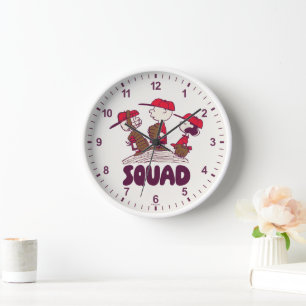Horloge cacahuètes   Équipe de baseball