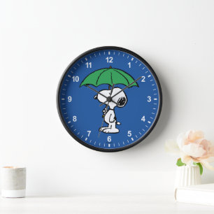 Horloge cacahuètes   Parapluie vert Snoopy
