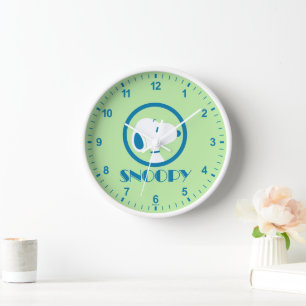 Horloge cacahuètes   Snoopy Blue Deco Dreams