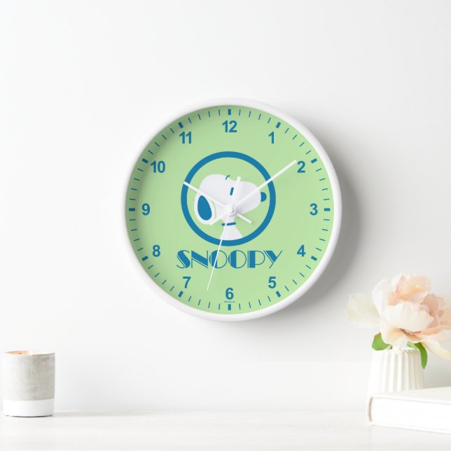 Horloge cacahuètes | Snoopy Blue Deco Dreams (Maison)