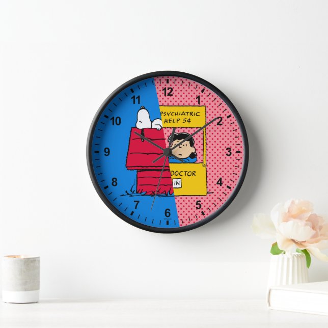 Horloge cacahuètes | Snoopy & Lucy Half & Half (Maison)