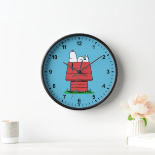 Horloge cacahuètes   Snoopy Napping