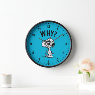 Horloge cacahuètes   Snoopy Se Demande Pourquoi ?