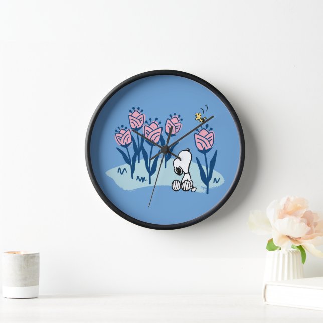 Horloge cacahuètes | Snoopy & Woodstock Flower Garden (Maison)