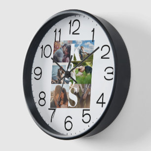 Horloge Cadeau photo Collage photo personnalisé des jeunes