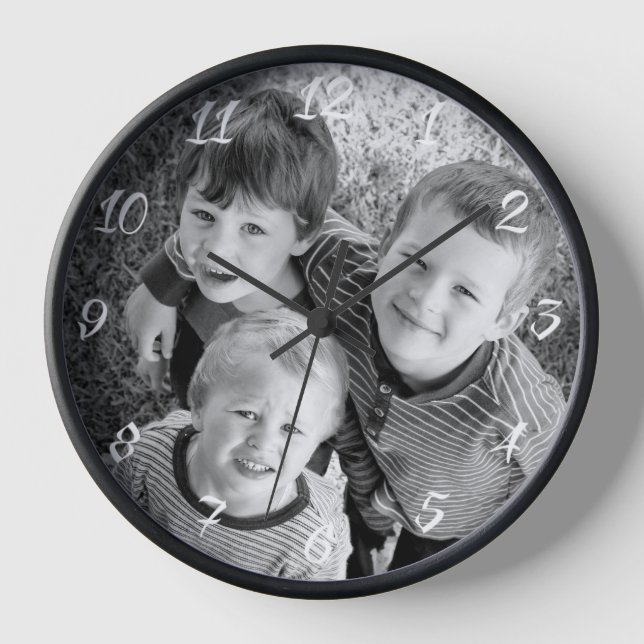 Horloge Cadeau photo personnalisable (Recto)