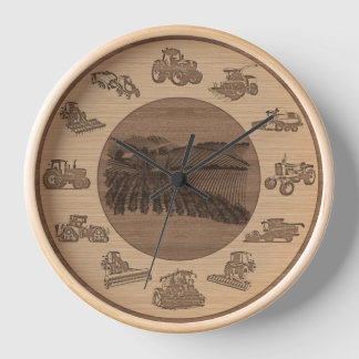Horloge Cadeau pour l'agriculture familiale Agricole Agric