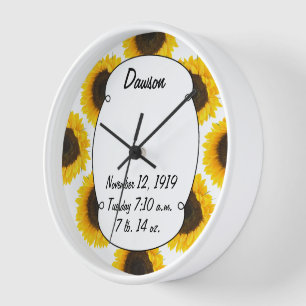Horloge Cadeaux de tournesol