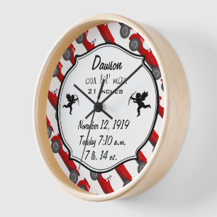 Horloge Cadeaux de voiture classique pour garçon Chambre V