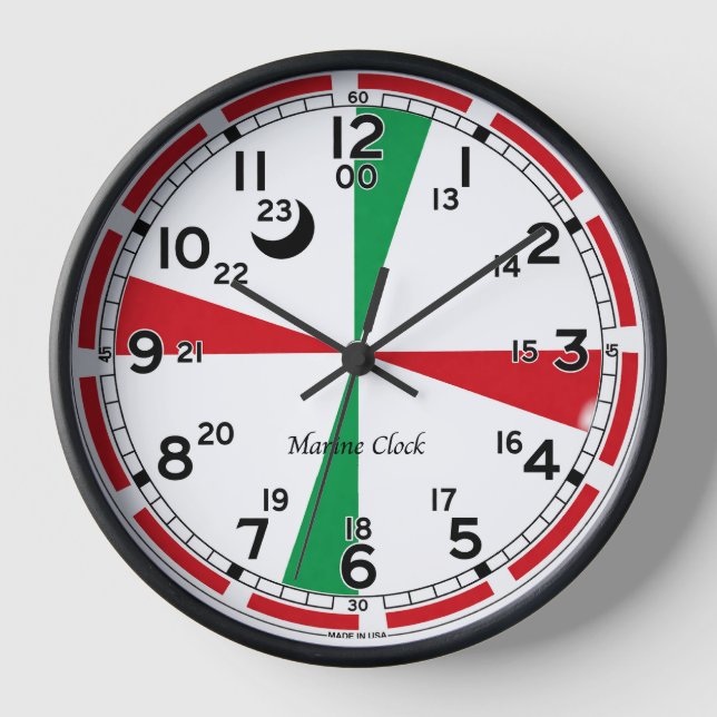 Horloge Cadran marin représentant la marée haute et basse (Recto)