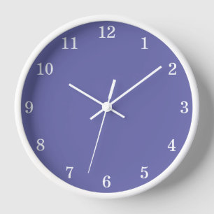 Horloge Cadran mural lavande minimaliste élégant