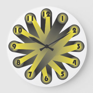 horloge cadran noir