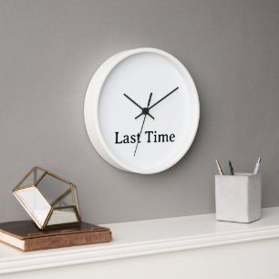 Horloge Cadre en bois blanc simple personnalisé 10"