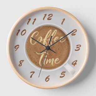 Horloge Café Time Latte