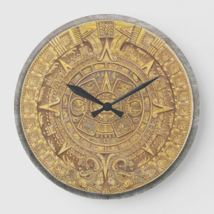 Horloge calendrier maya/aztèque mexicaine