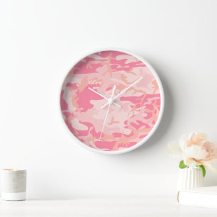 Horloge Camouflage Rose, Militaire, Armée