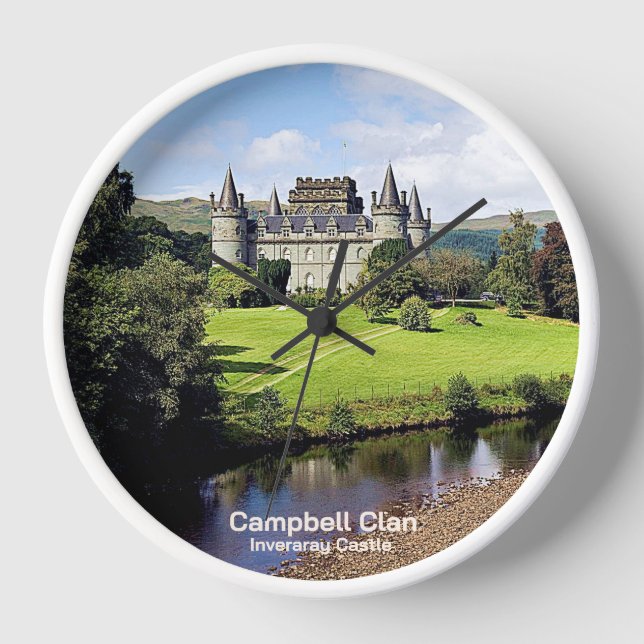 Horloge Campbell Clan's Inveraray Castle, Écosse, (Recto)