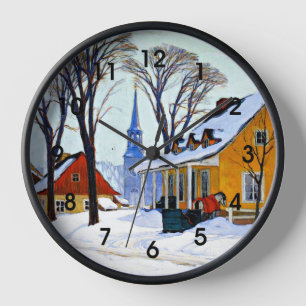 Horloge Canada, - Matin d'hiver, beaux-arts, Clarence Gagn