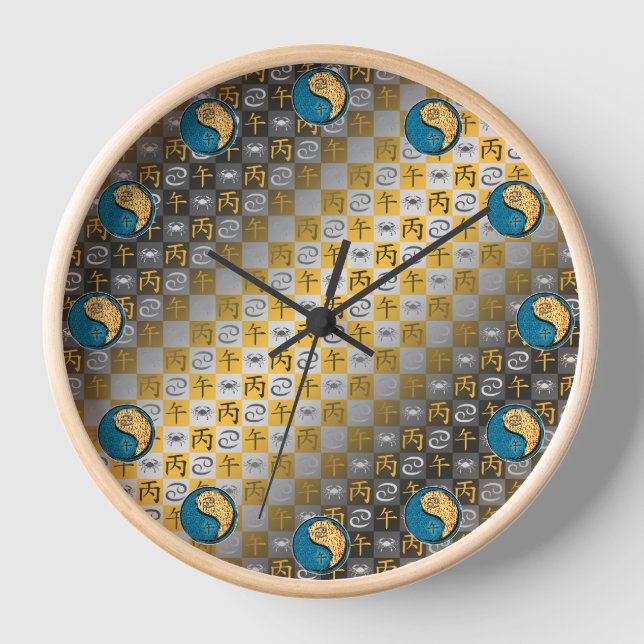 Horloge Cancer & Cheval de Feu (Recto)