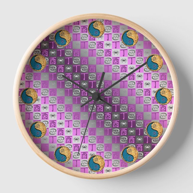 Horloge Cancer & Coq de feu (Recto)