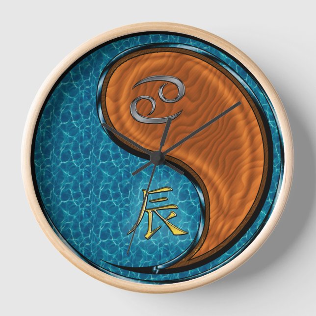 Horloge Cancer & Dragon de Bois (Recto)