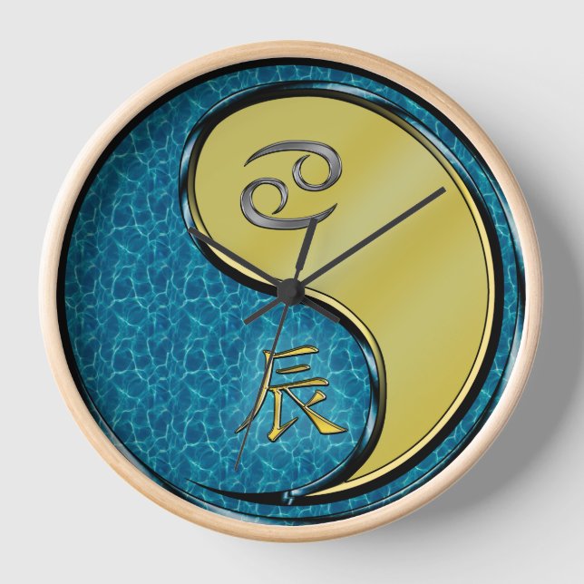 Horloge Cancer & Dragon Métal (Recto)