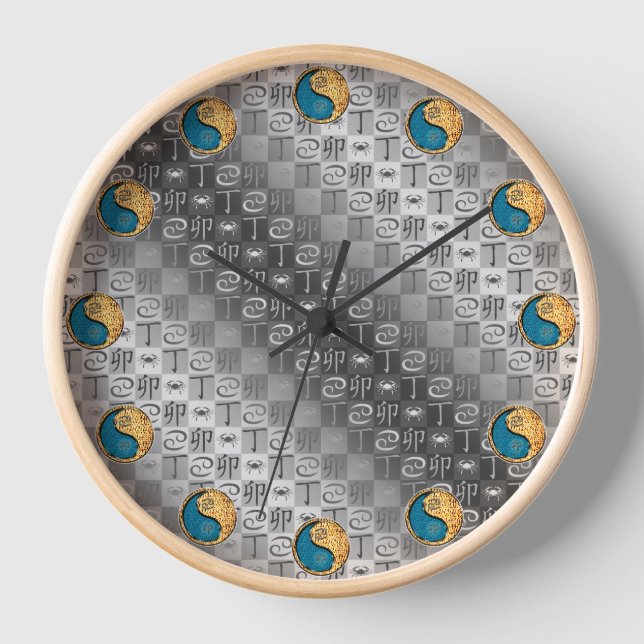 Horloge Cancer & Lapin de Feu (Recto)