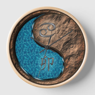 Horloge Cancer & Lapin de Terre