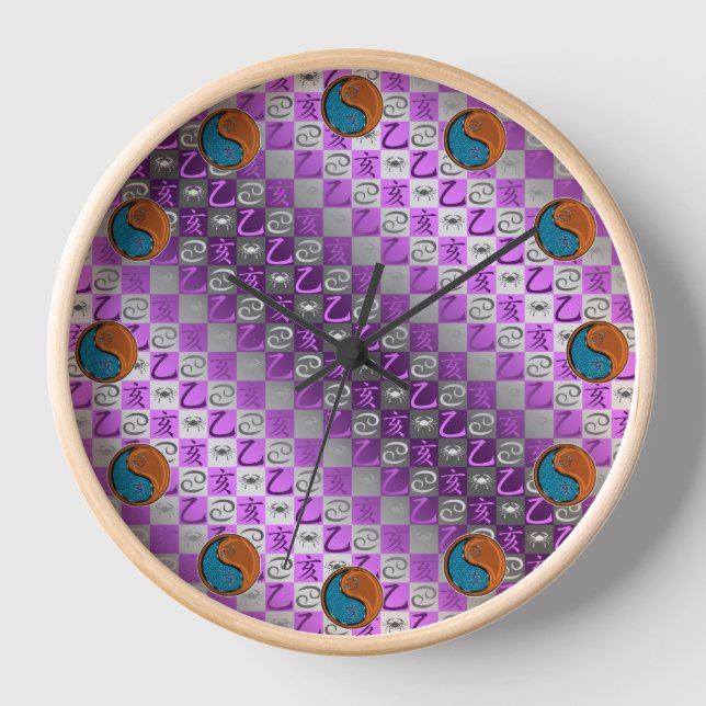 Horloge Cancer & Sanglier de Bois (Recto)