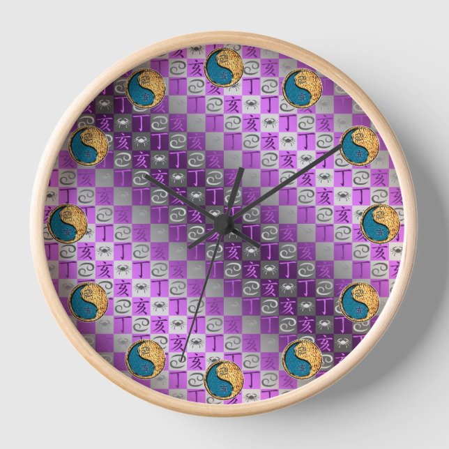 Horloge Cancer & Sanglier de feu (Recto)
