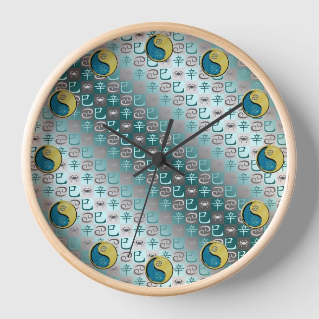 Horloge Cancer & Serpent de Métal (Recto)