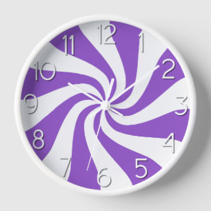 Horloge Candy Peppermenthe tourbillon violet et cadenas bl