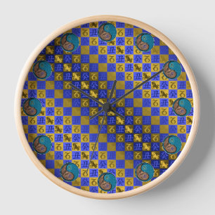 Horloge Capricorne & Bœuf d'eau