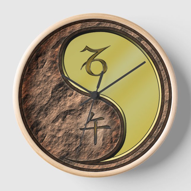 Horloge Capricorne & Cheval de Métal (Recto)