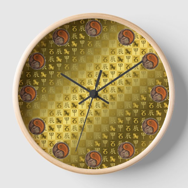 Horloge Capricorne & Dragon de Bois (Recto)