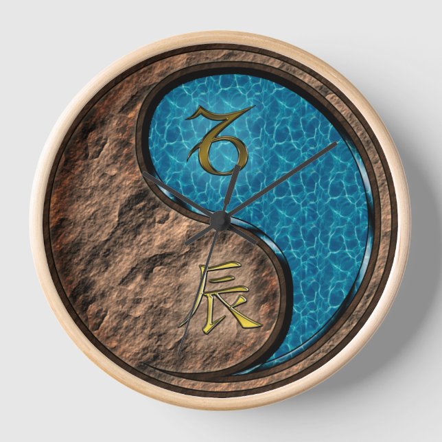 Horloge Capricorne & Dragon d'eau (Recto)