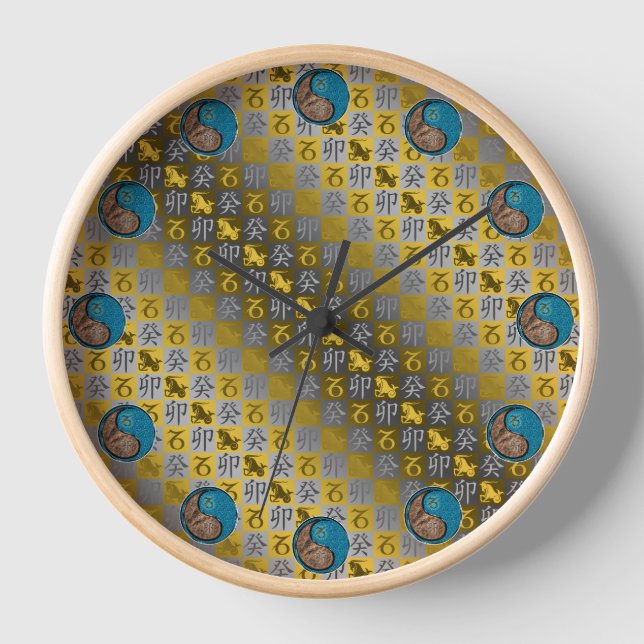 Horloge Capricorne & Lapin d'Eau (Recto)