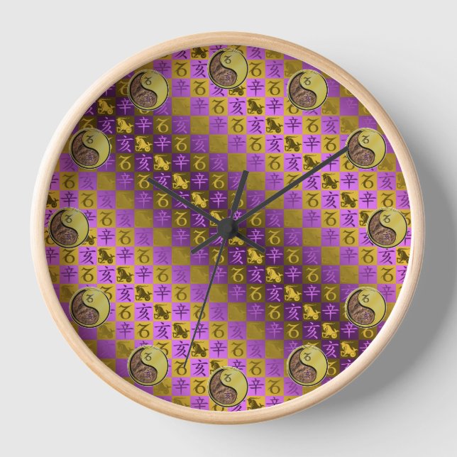 Horloge Capricorne & Sanglier de Métal (Recto)