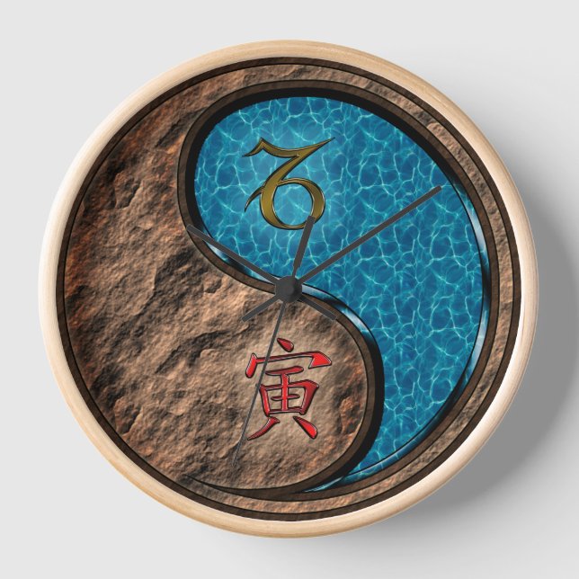 Horloge Capricorne & Tigre d'eau (Recto)