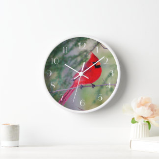Horloge Cardinal rouge Perch