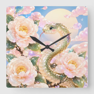 HORLOGE CARRÉE アクリル壁時計