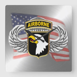 Horloge Carrée 101st Airborne 10.75"