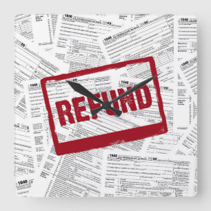 Horloge Carrée 1040 Formulaires fiscaux pour 2020