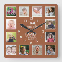 12 Photos Collage Temps Avec Citation Familiale Te