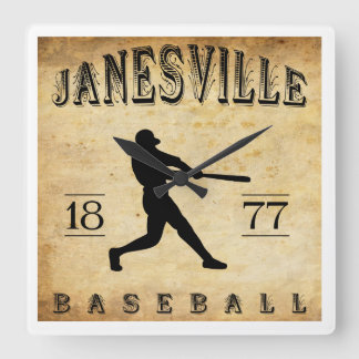 Horloge Carrée 1877 Janesville Wisconsin Baseball